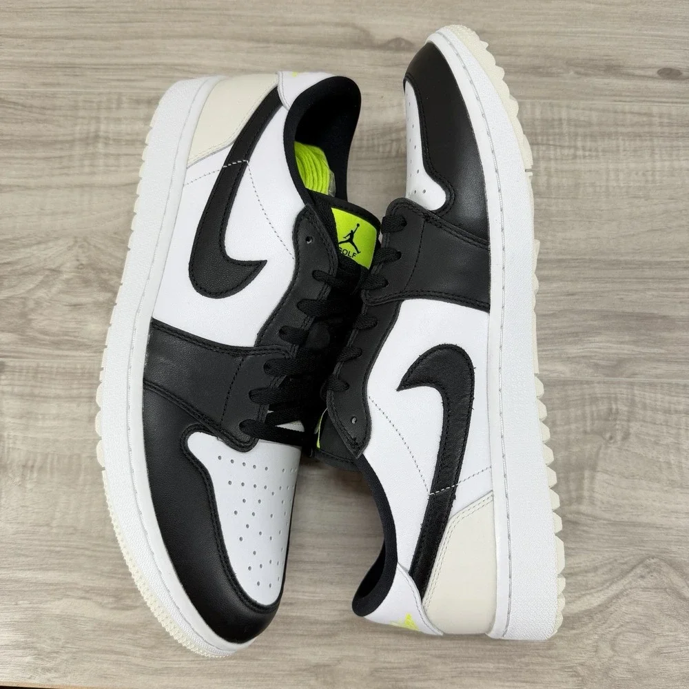 Nike Air Jordan 1 Low Golf Shoes White Phantom Volt Men's Size 13 DD9315-108